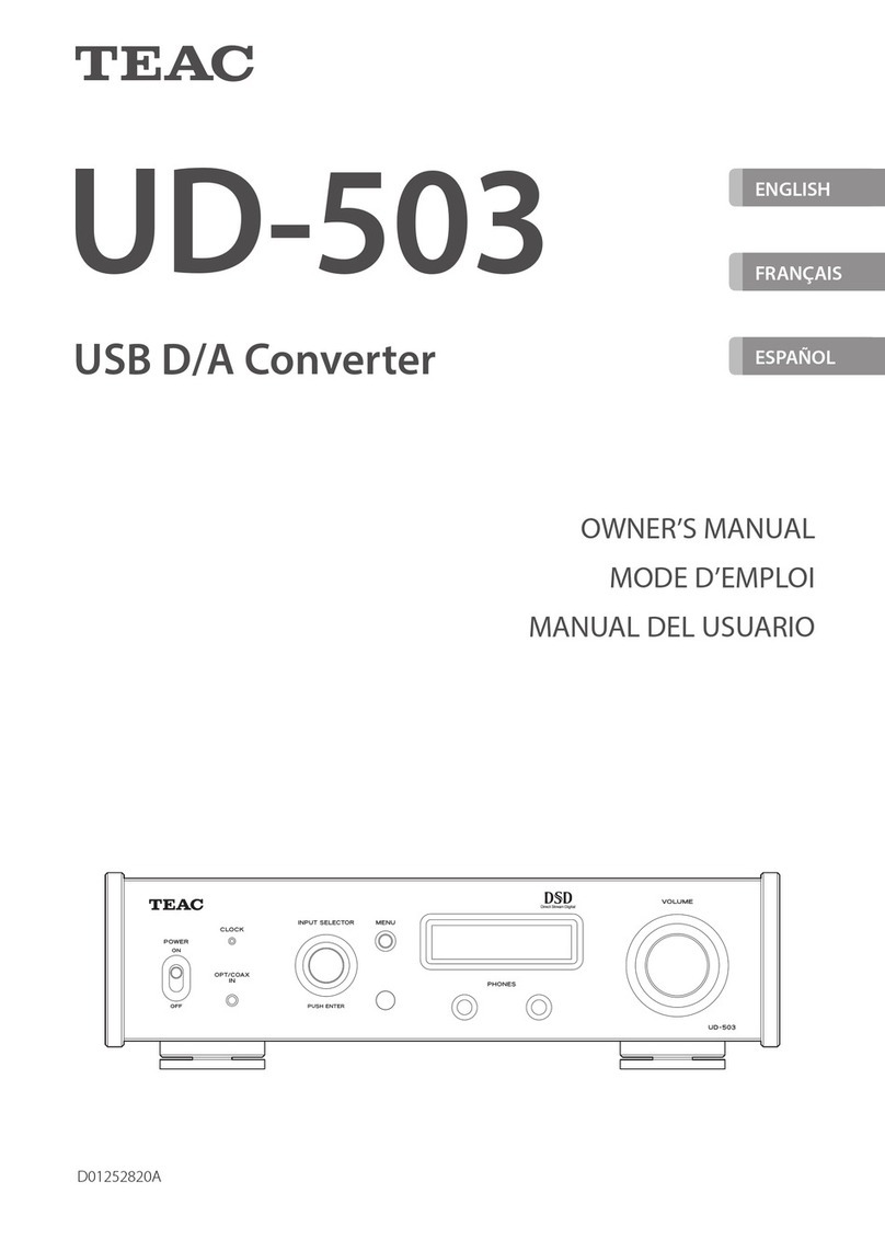 Teac UD-504 owner's manual