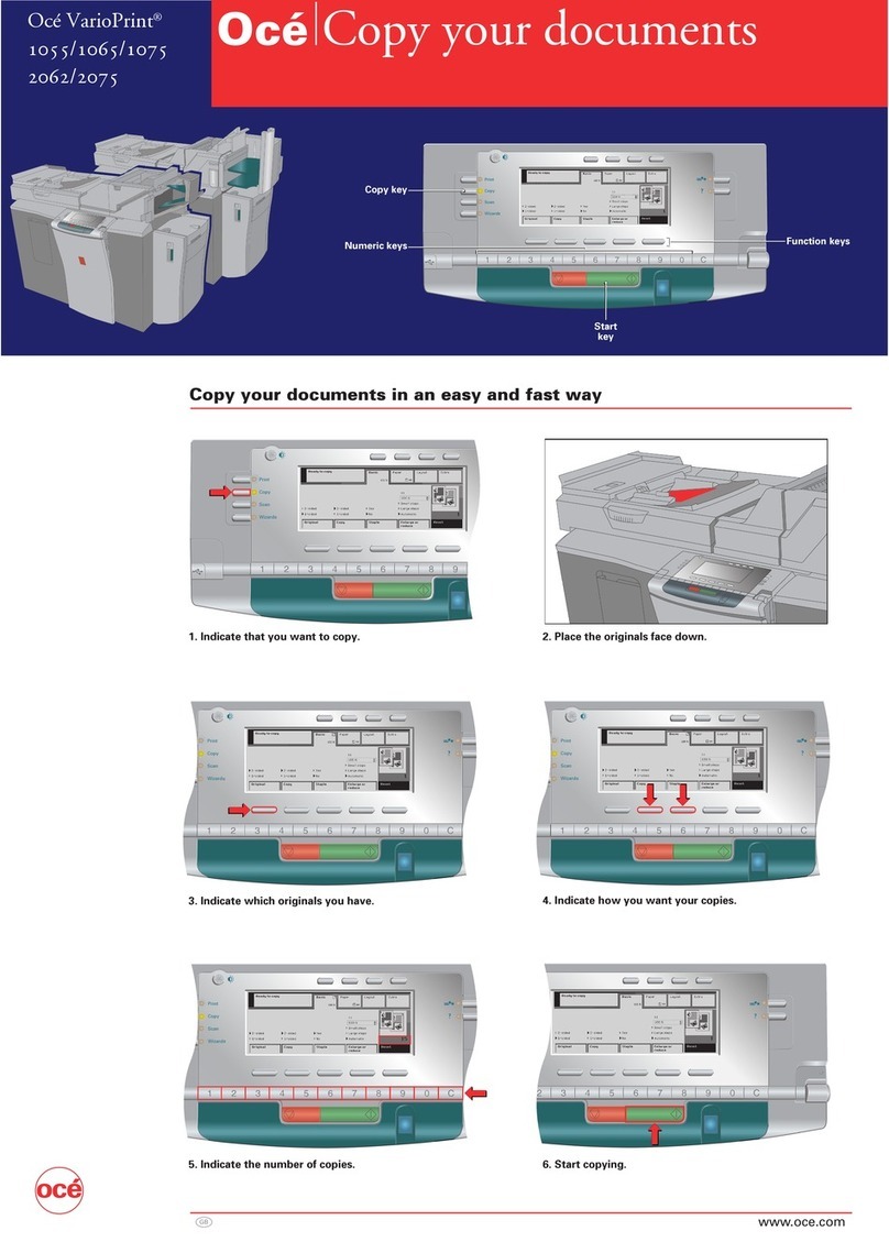 Oce VarioPrint 1055 User manual