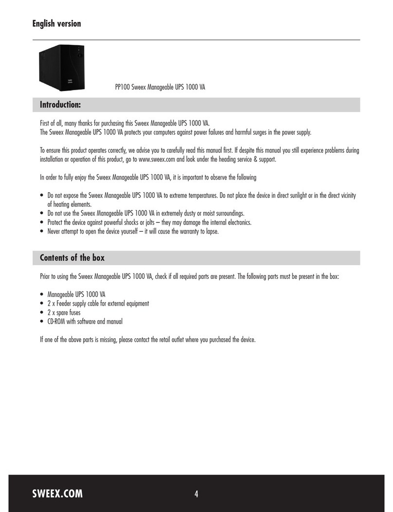 SWEEX PP100 User manual SWEEX PP100 User manual