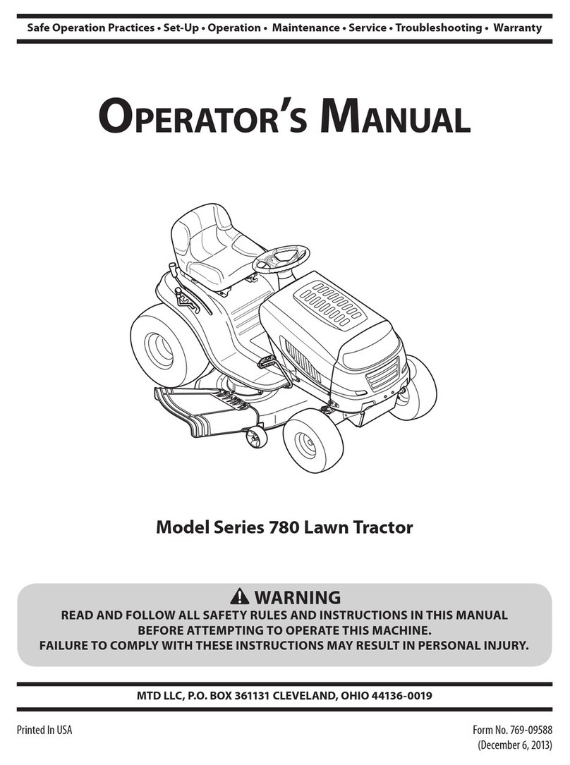 MTD series 780 User manual