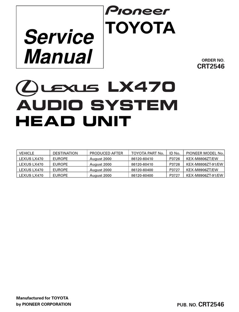 Pioneer KEX-M8806ZT/EW Service manual Pioneer KEX-M8806ZT/EW Service manual