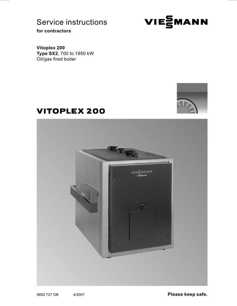 Viessmann VITOPLEX 200 Service instructions