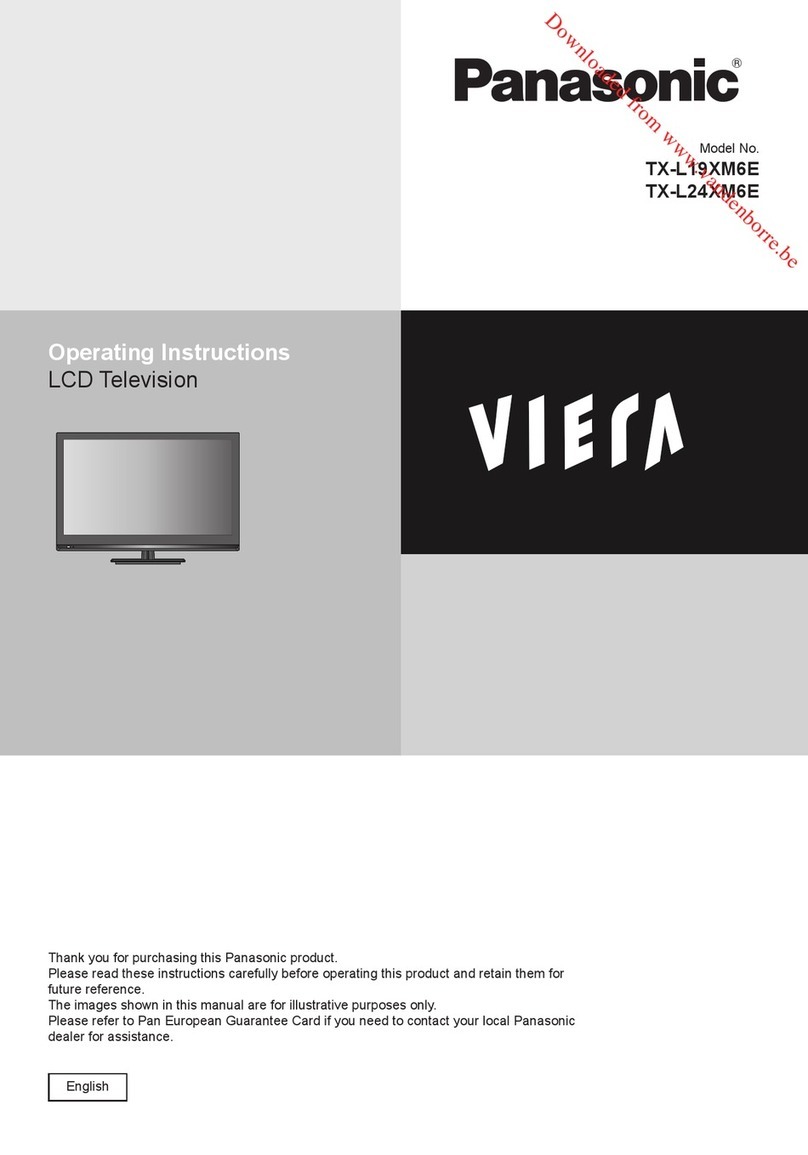 Panasonic TX-L19XM6E User manual Panasonic TX-L19XM6E User manual