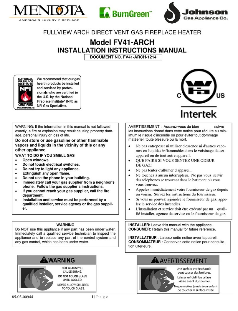 Mendota FV41-ARCH Service manual