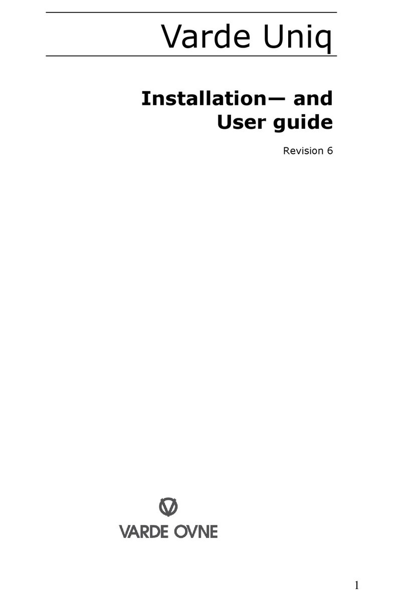 VARDE OVNE Uniq Installation and user guide