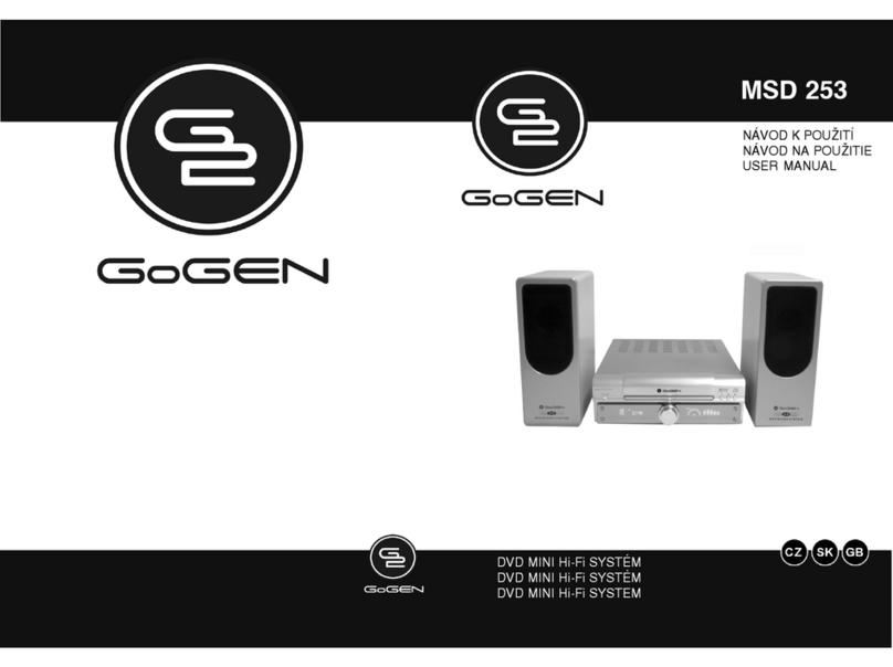 Gogen MSD 253 user manual