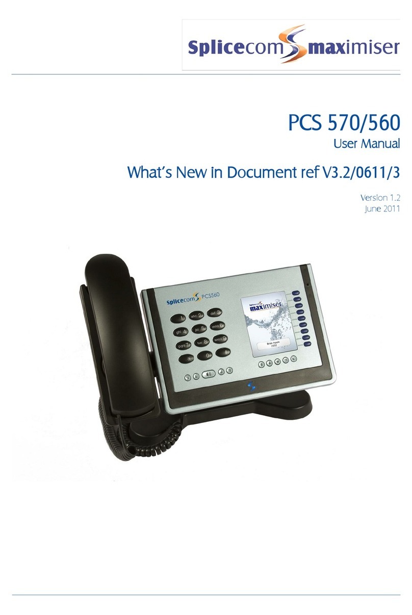 Splicecom PCS 570 User manual