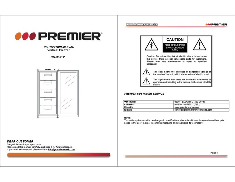 Premier CG-3031V instruction manual