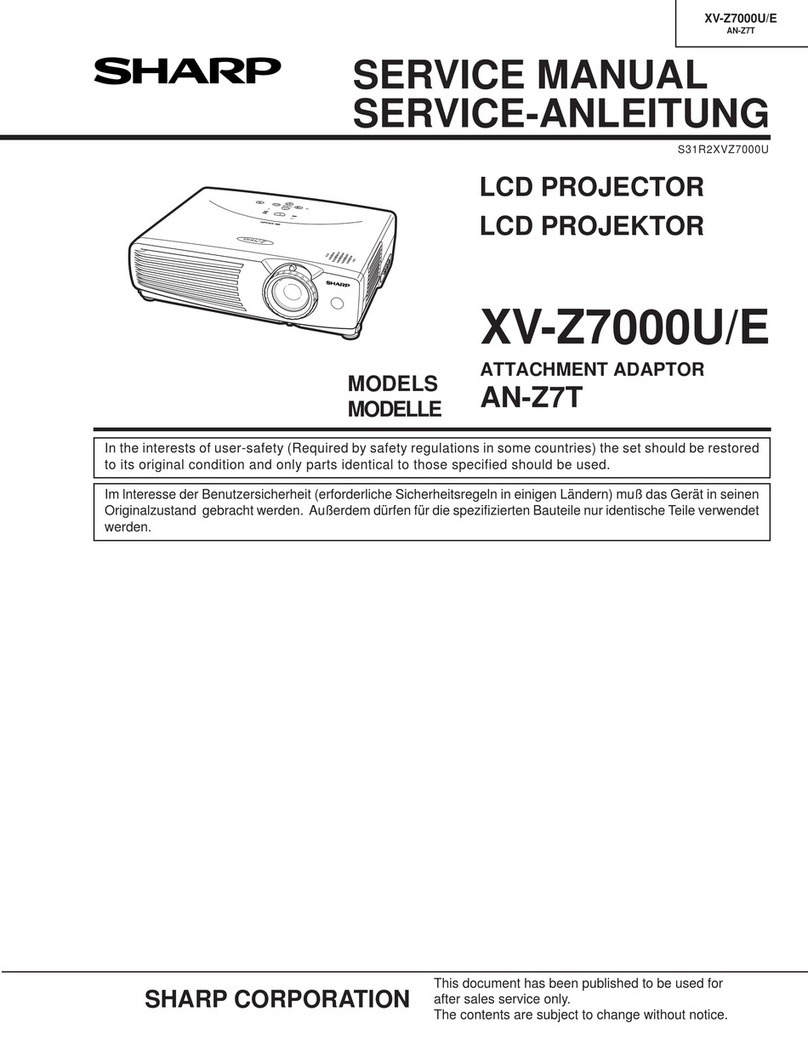 Sharp XV-Z7000U/E User manual