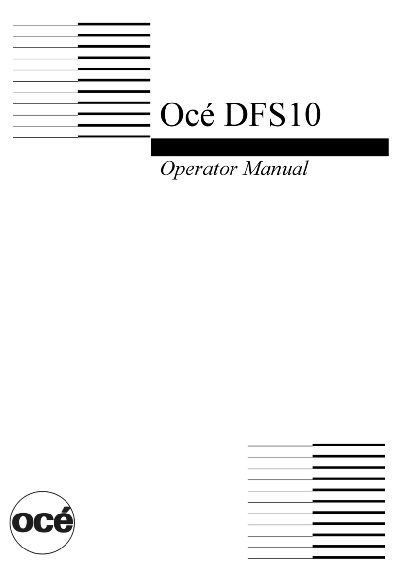 Oce DFS10 Operator's manual