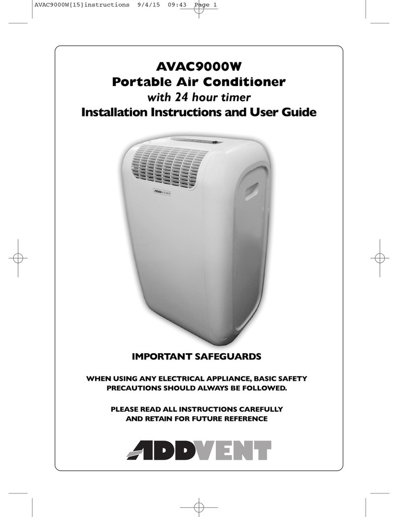 Addvent AVAC9000W Mounting instructions