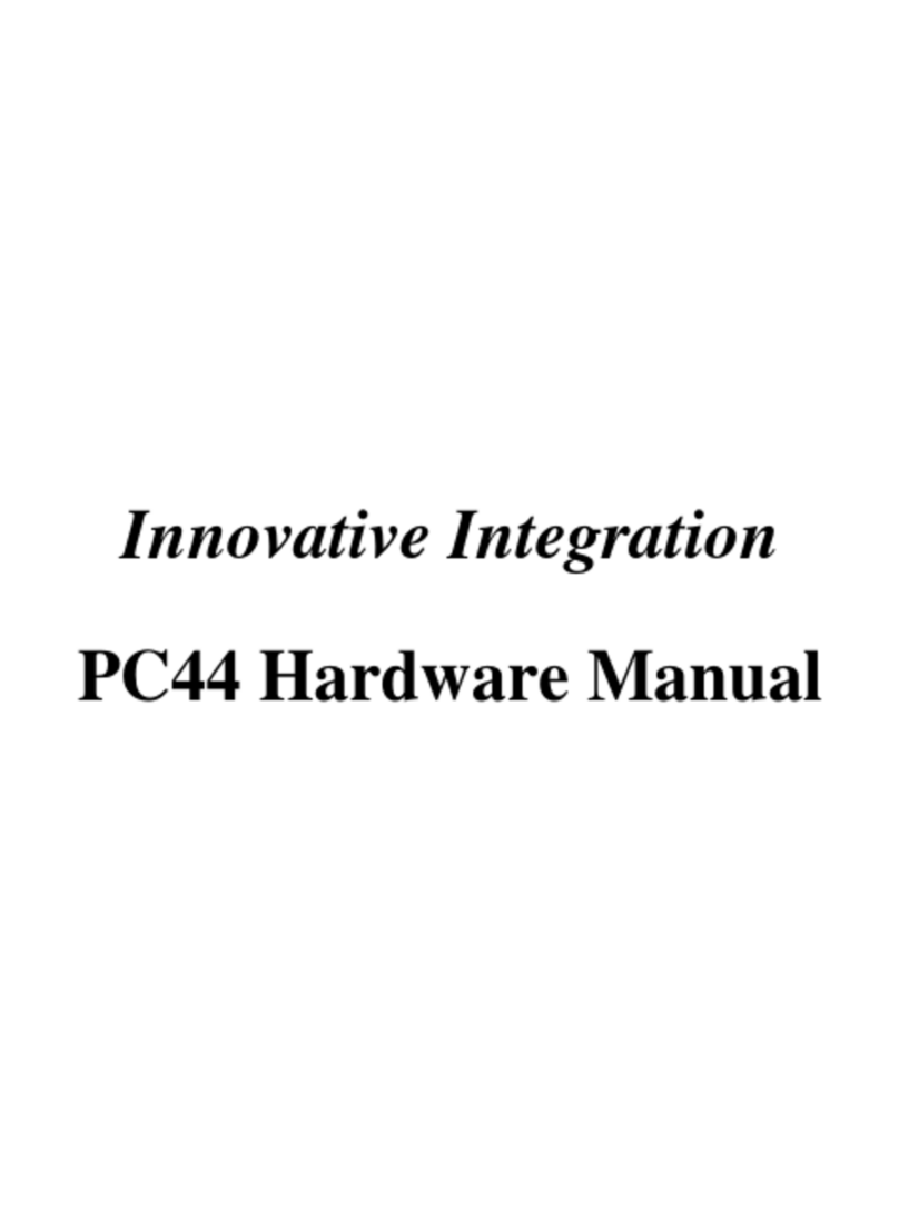 Innovative Integration PC44 Hardware manual Innovative Integration PC44 Hardware manual