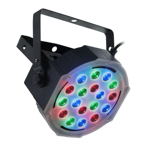 Flash LED PAR 56 SLIM RGB Aura F7000253a user manual