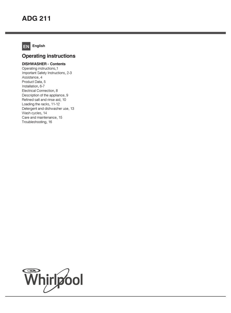 Whirlpool ADG 211 operating instructions