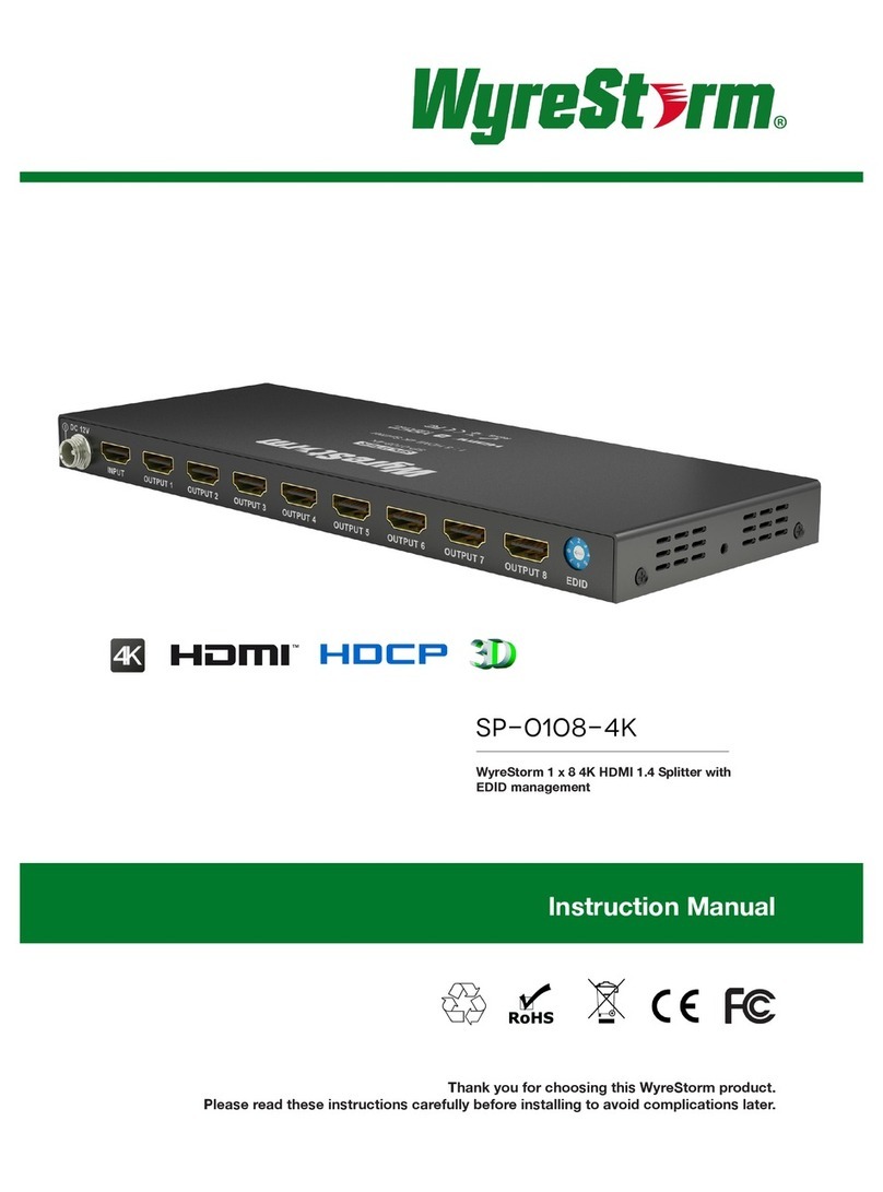 Wyrestorm SP-0108-4K User manual