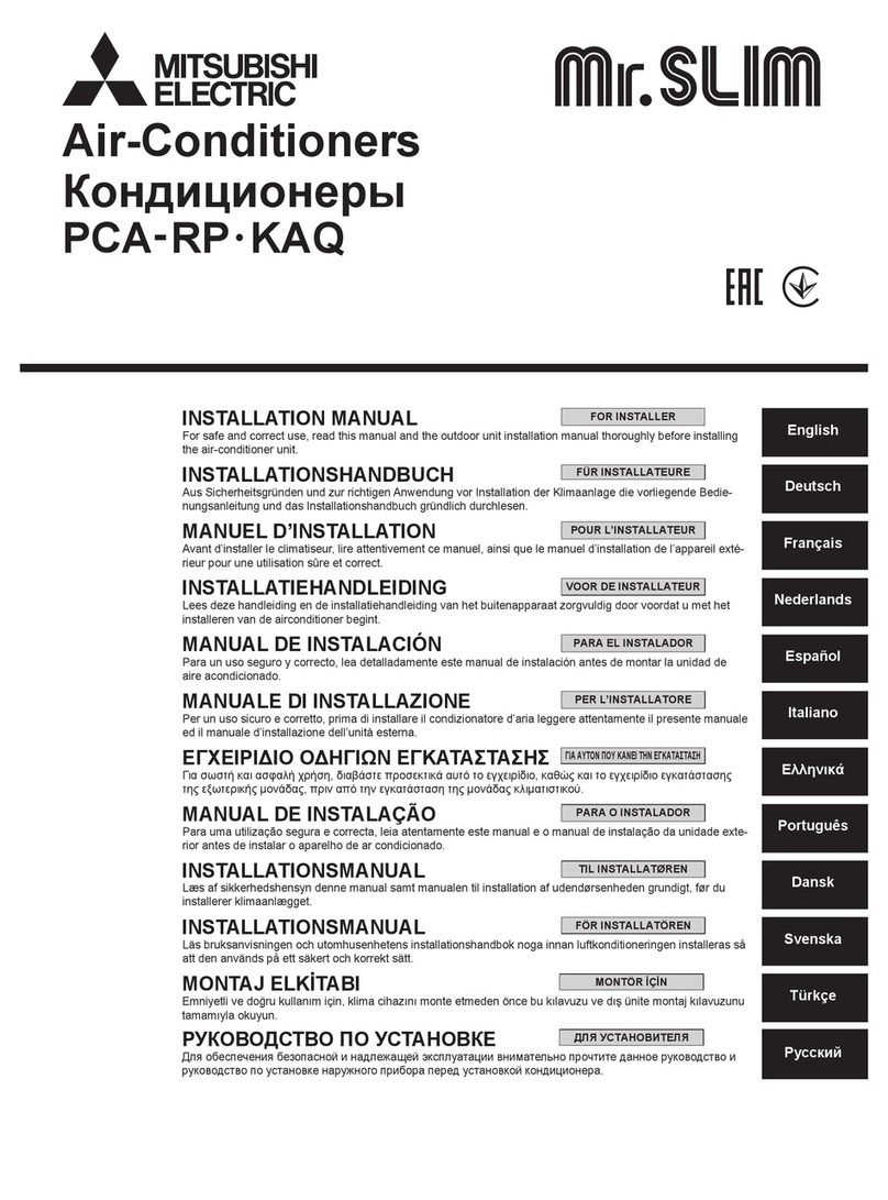 Mitsubishi Electric PCA-RP KAQ User manual