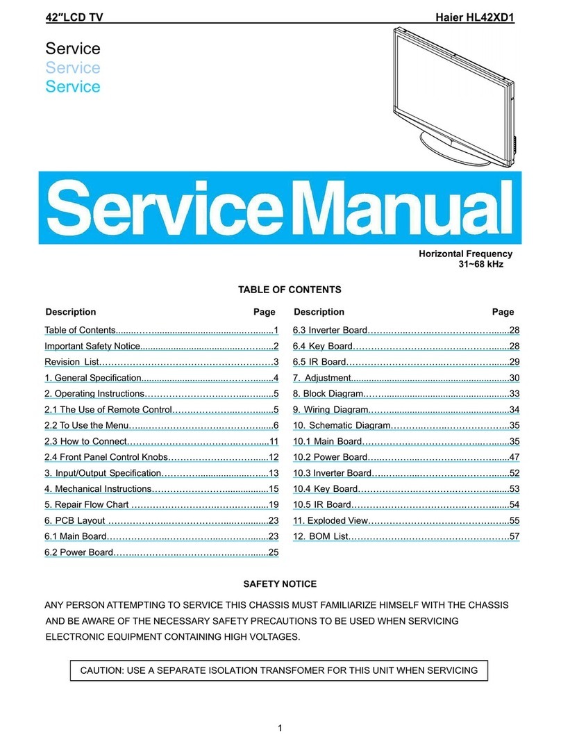 Haier HL42XD1 User manual