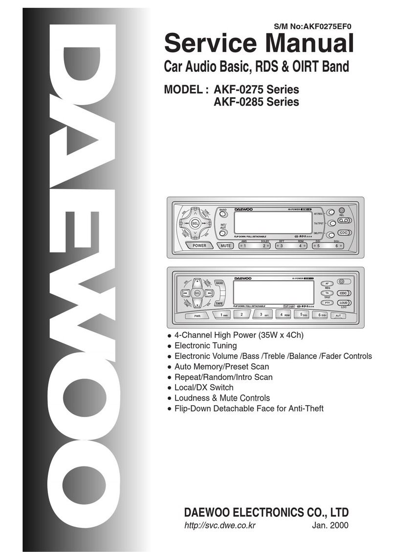 Daewoo AKF-0275 Series User manual