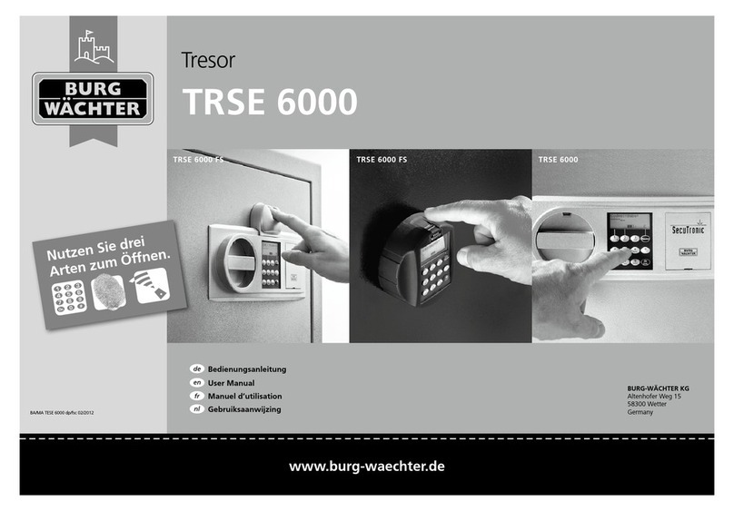 BURG WATCHER Tresor TRSE 6000 User manual