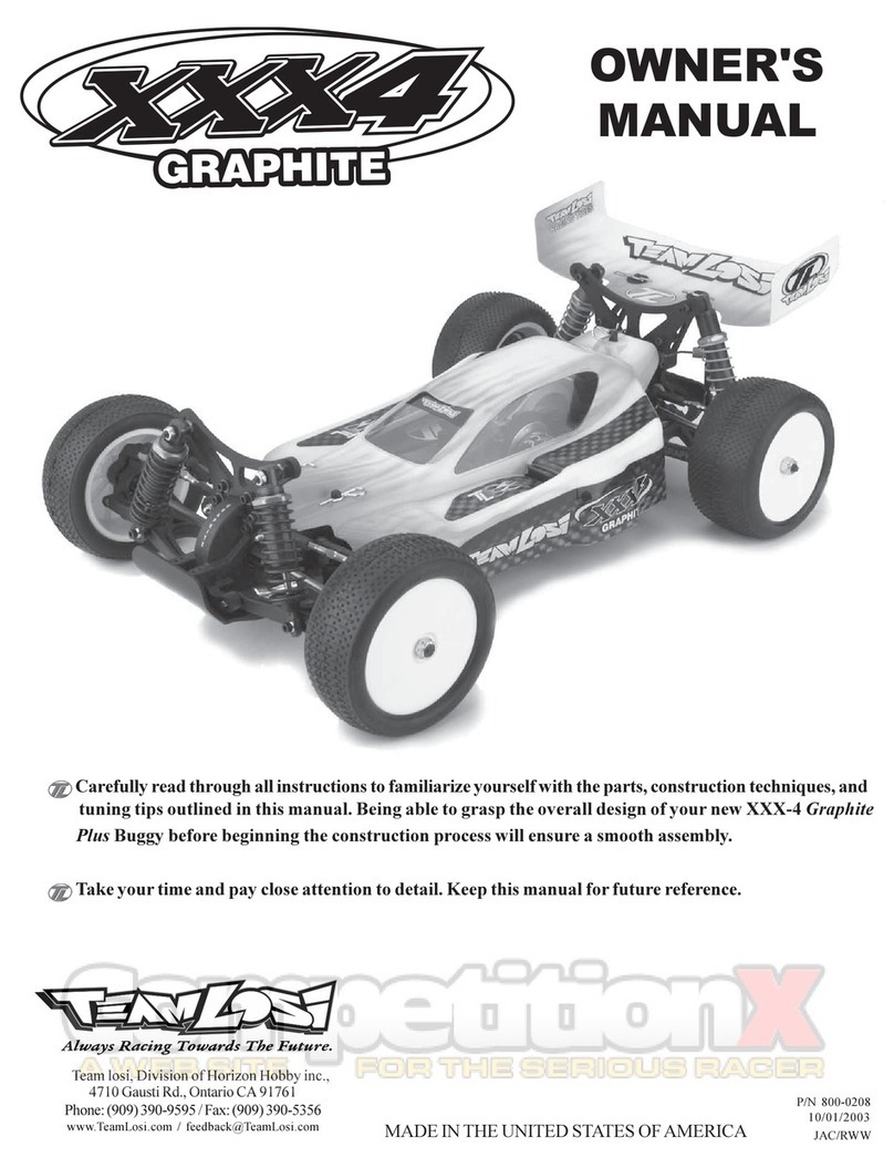 TeemLosi XXX-4 Graphite Plus owner's manual