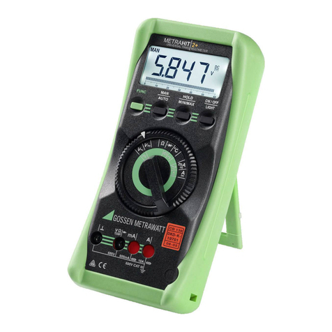 Gossen MetraWatt METRAHIT 2+ User manual