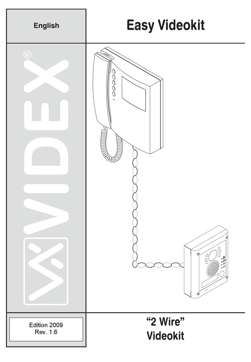 Videx 2 Wire User manual