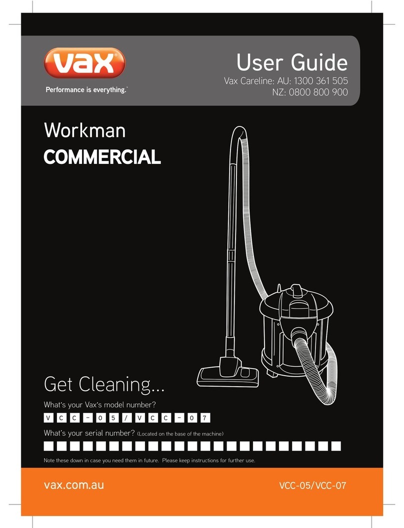 Vax Workman VCC-05 User manual