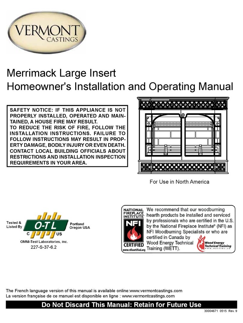 Vermont Castings Merrimack Large Mounting instructions