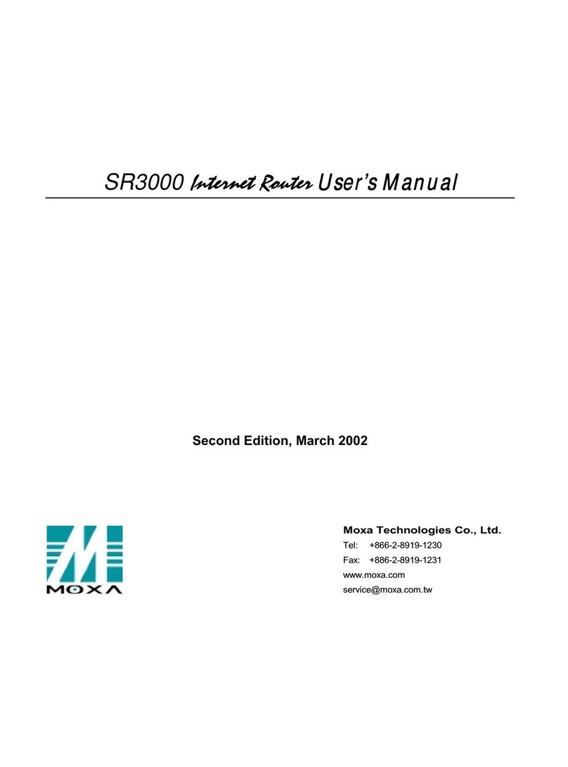 Moxa Technologies SR3000 User manual Moxa Technologies SR3000 User manual