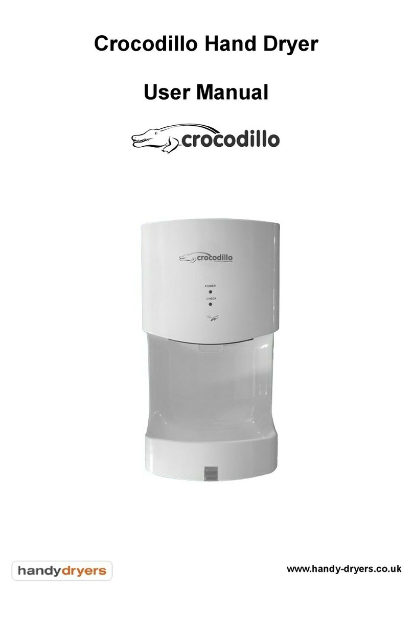 Handy Dryers Crocodillo user manual