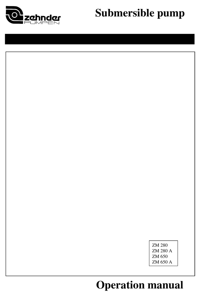 Zehnder Pumpen ZM 280 Operation manual