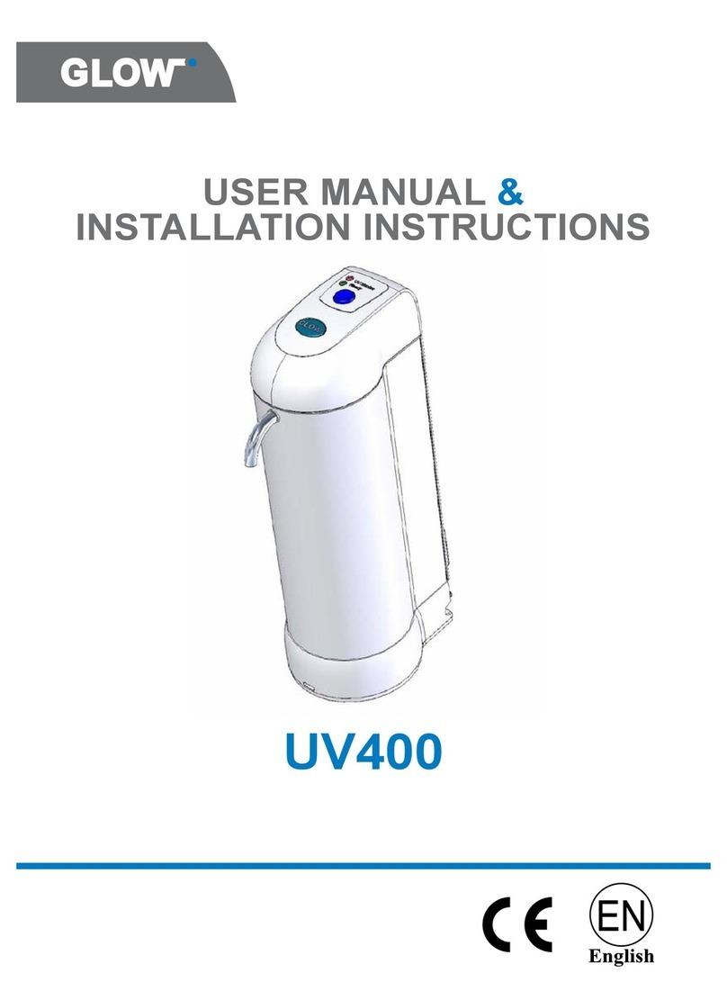GLOW UV400 User's manual & installation instructions