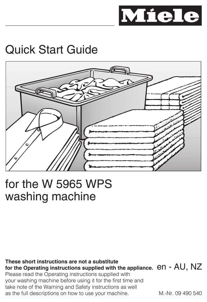 Miele W 5965 WPS User manual