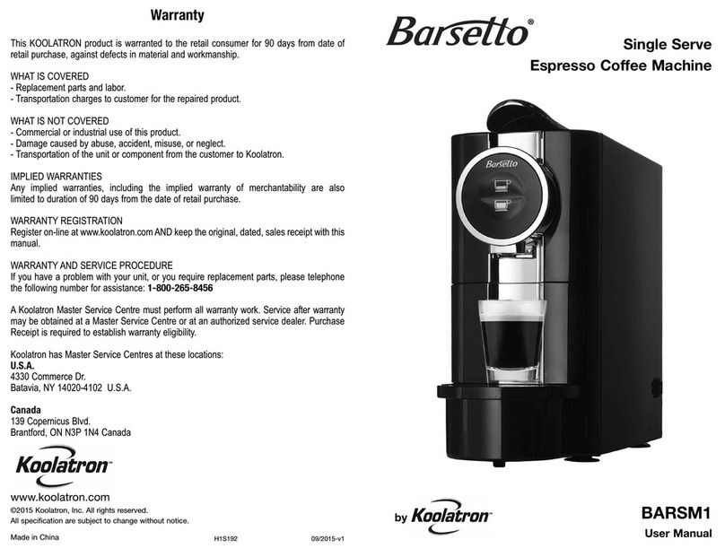 Koolatron BARSM1 User manual