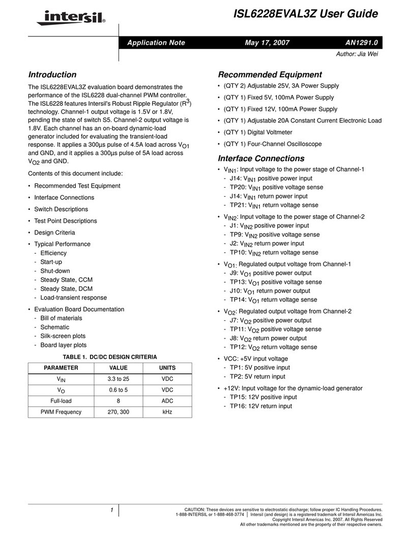 Intersil ISL6228EVAL3Z user guide