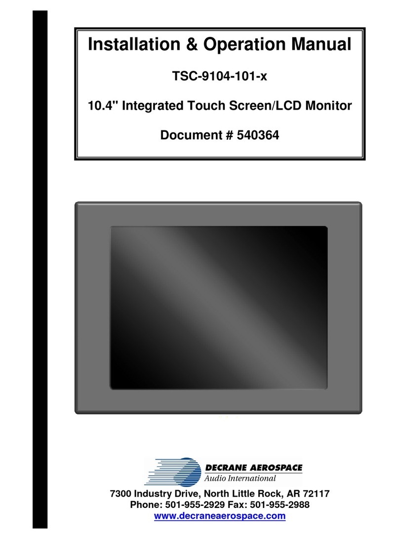 decrane aerospace TSC-9104-101-X Installation and operation manual