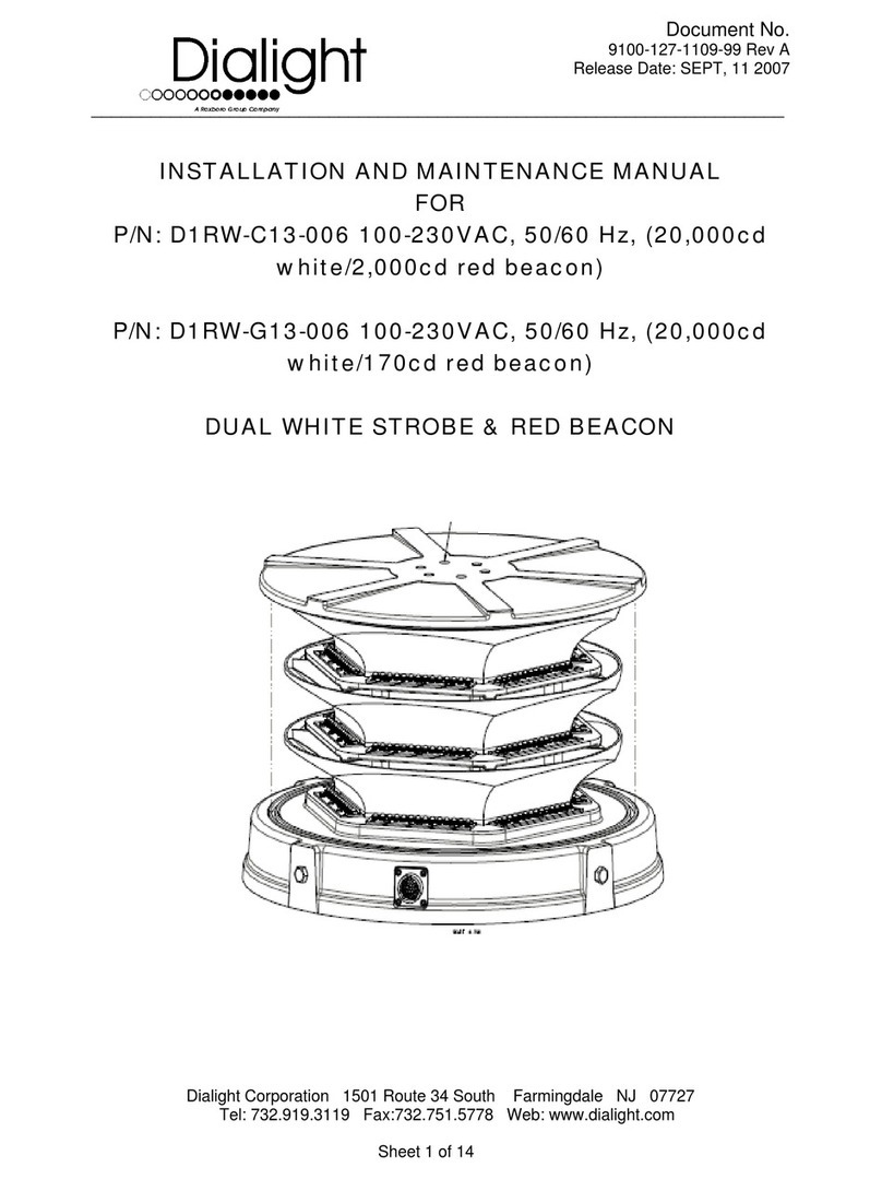 Dialight D1RW-C13-006 Installation and maintenance manual Dialight D1RW-C13-006 Installation and maintenance manual