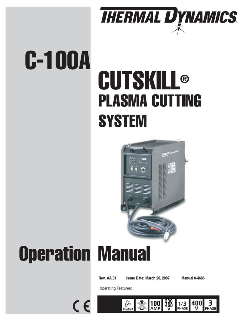Thermal Dynamics CUTSKILL C-100A Operation manual