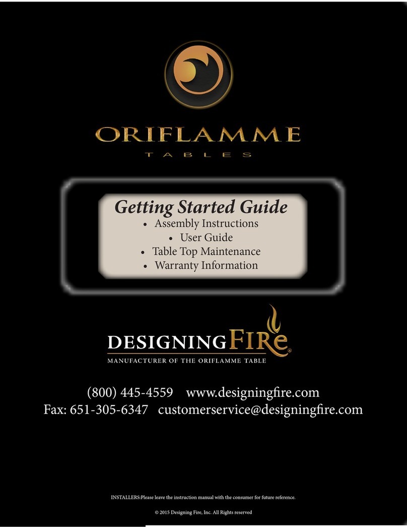 Designing Fire Oriflamme RIVER ROCK Getting started guide