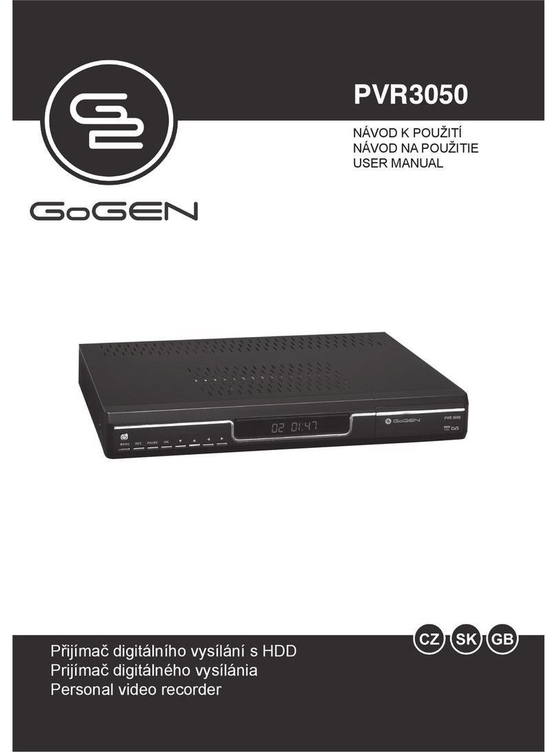 Gogen PVR3050 user manual