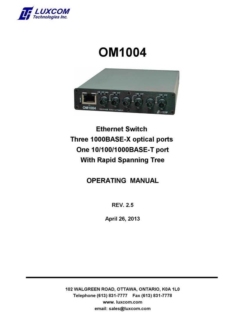 LuxCom OM1004 operating manual