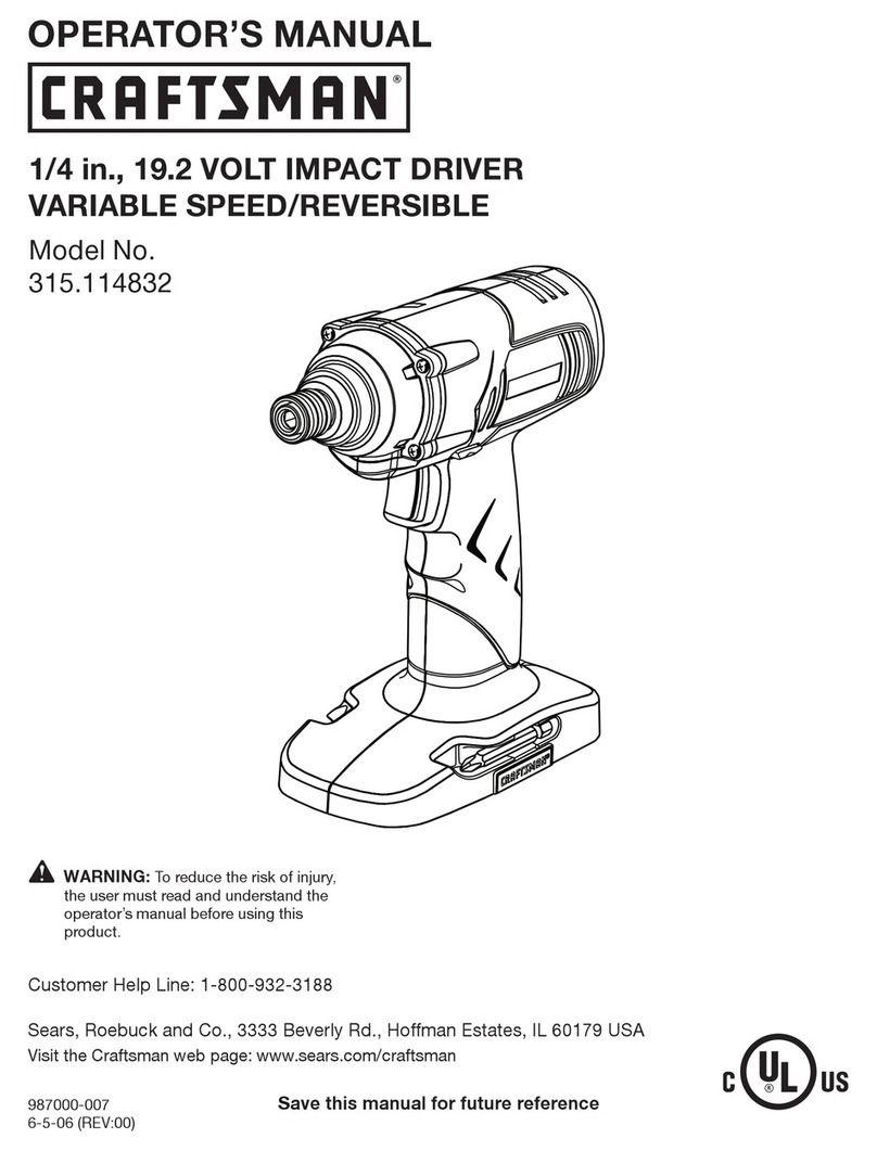Craftsman 315.114832 User manual