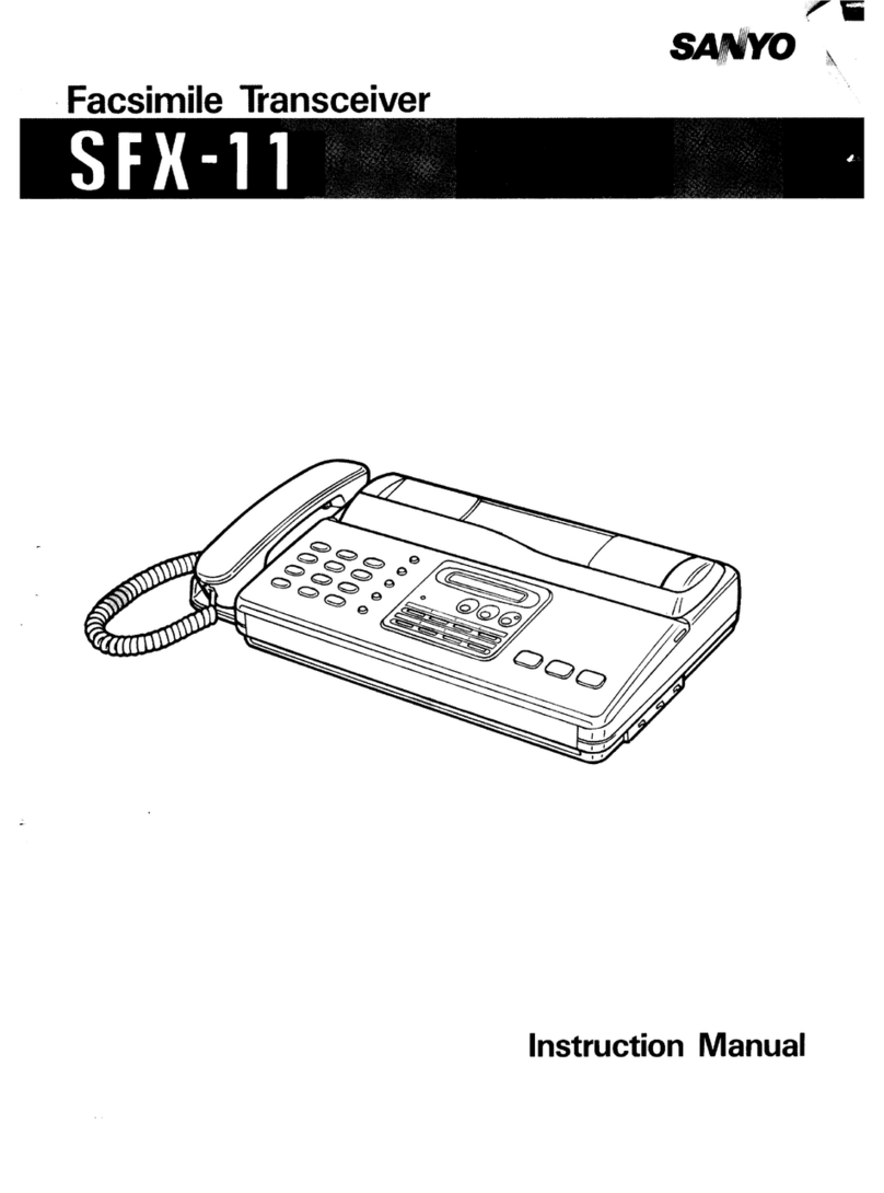 Sanyo SFX-11 instruction manual