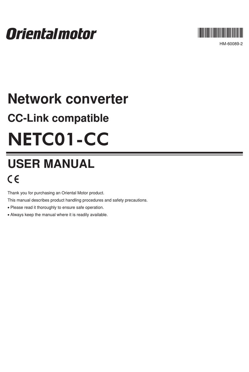 Oriental motor NETC01-CC user manual