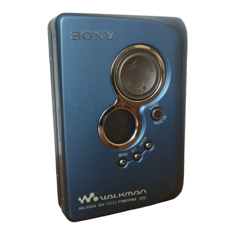 Sony Walkman WM-FX522 Service manual