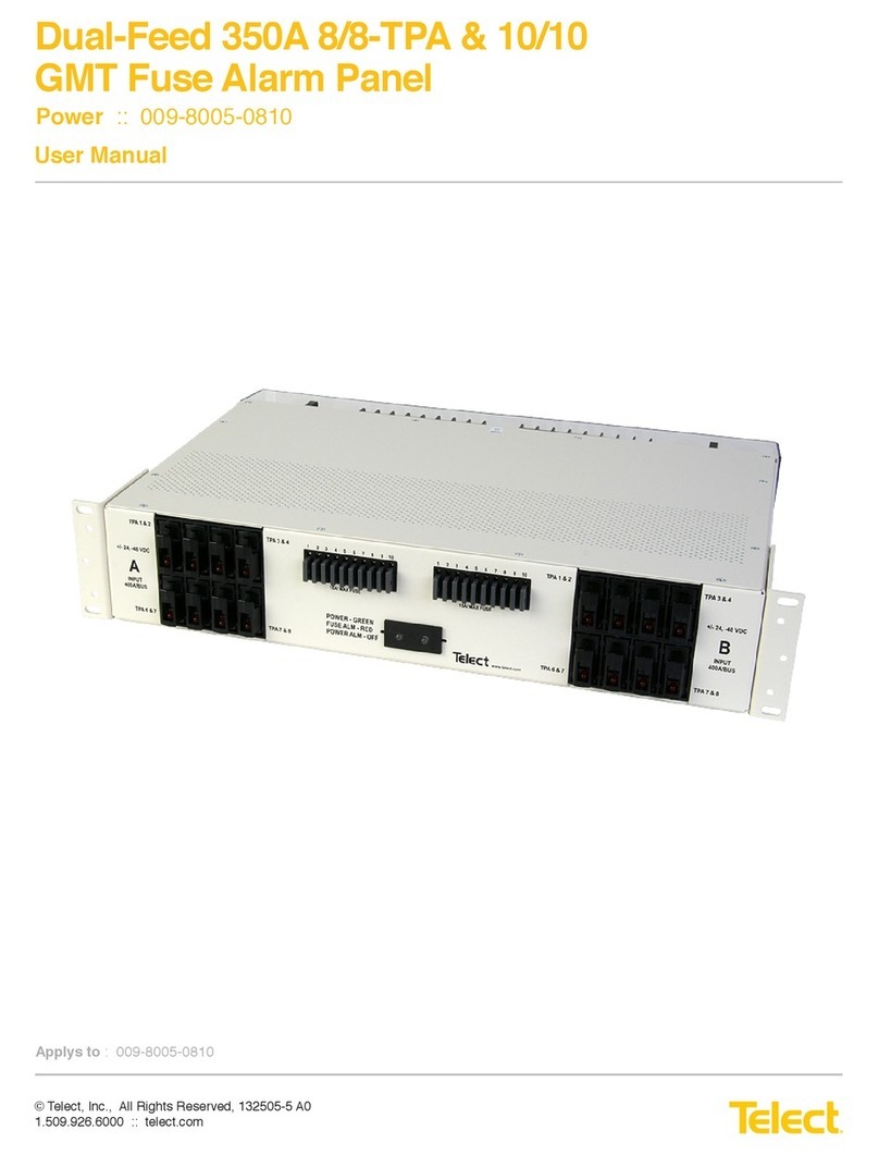 Telect Dual-Feed 350A 8/8-TPA User manual