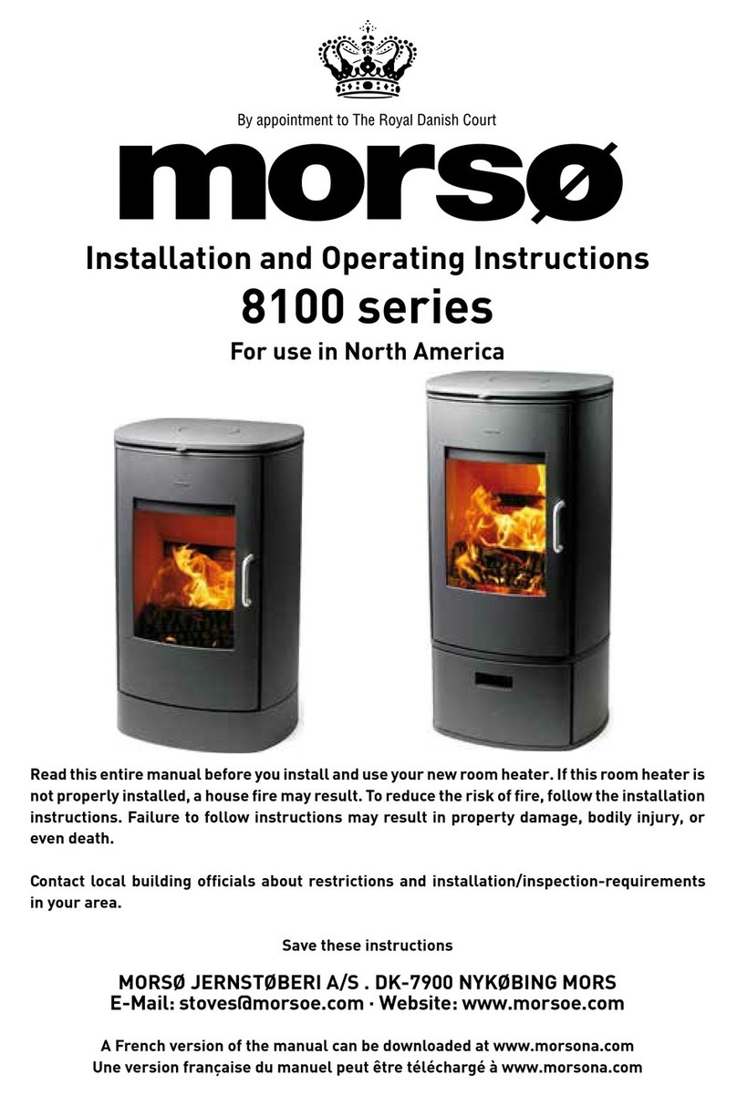 Morco 8100 series Installation and operating instructions