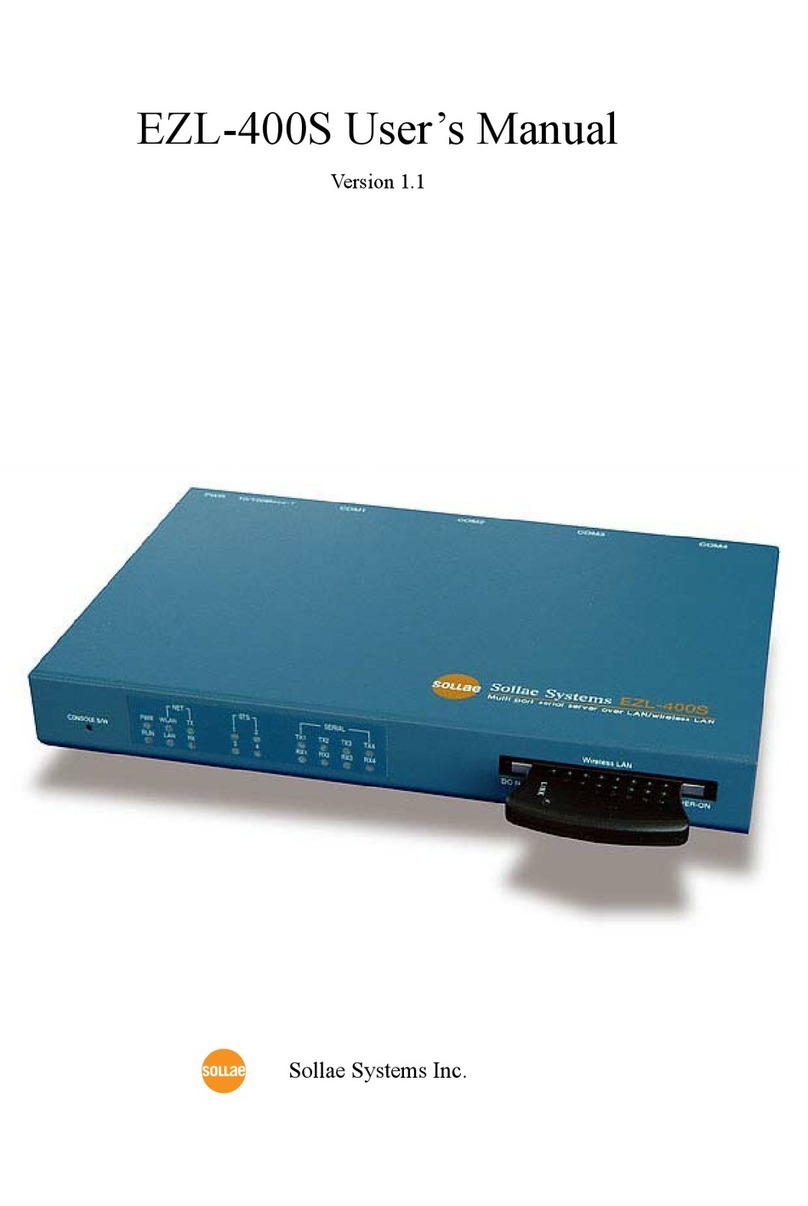 Sollae Systems EZL-400S User manual