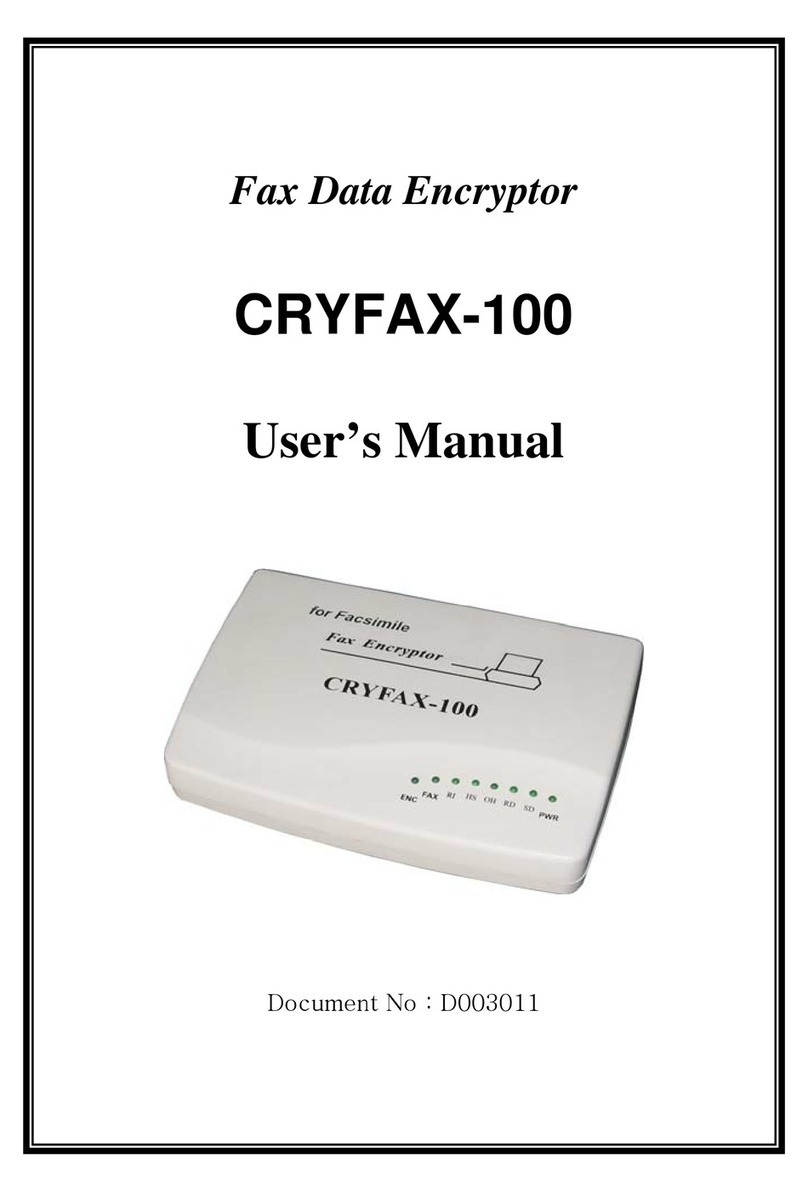 RSI CRYFAX-100 user manual