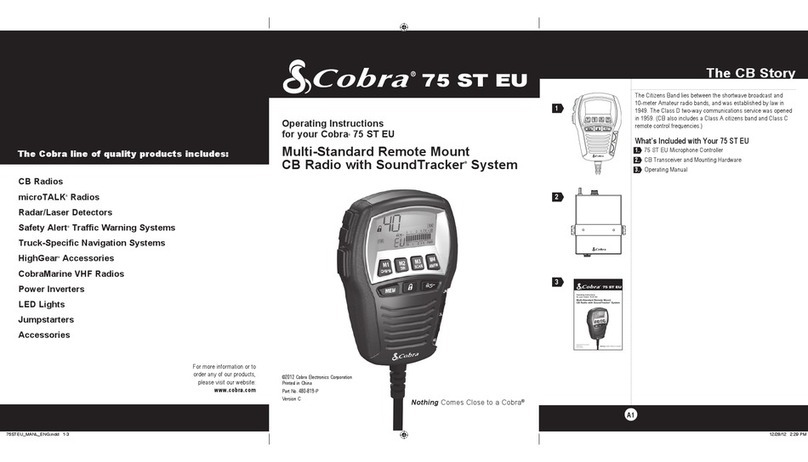 Cobra 75 ST EU User manual Cobra 75 ST EU User manual